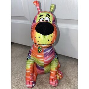 Scooby-Doo 12" Tie Dye Multi-Color Plush Toy by Toy Factory Tie Dye